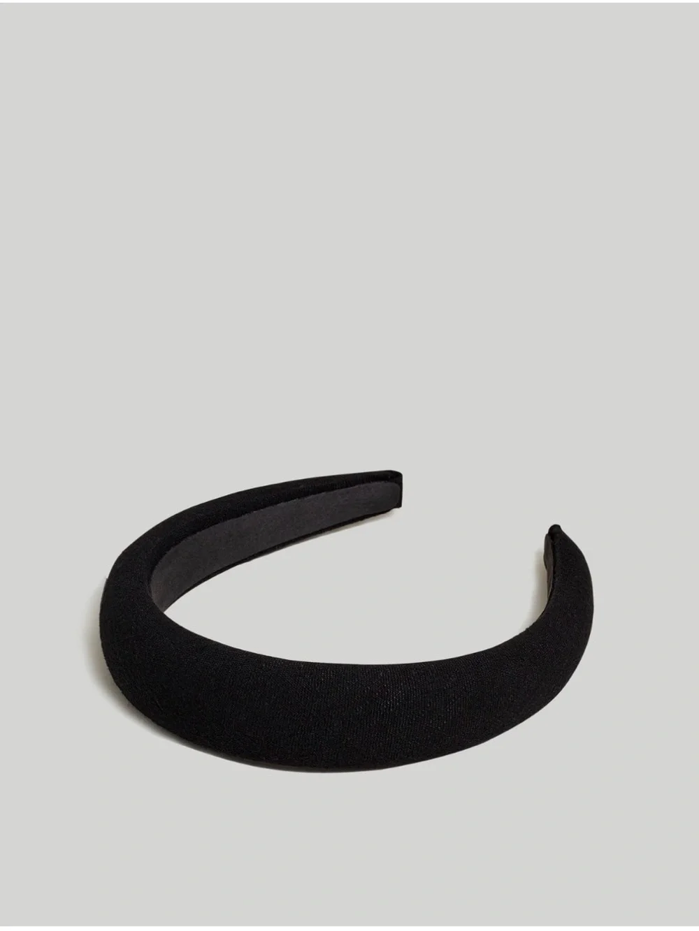 Madewell Padded Linen Headband, True Black - Women Accessories Item NN225